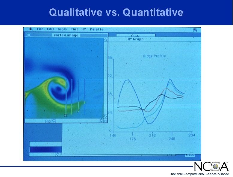 Qualitative vs. Quantitative National Computational Science Alliance Qualitative vs. Quantitative National Computational Science Alliance