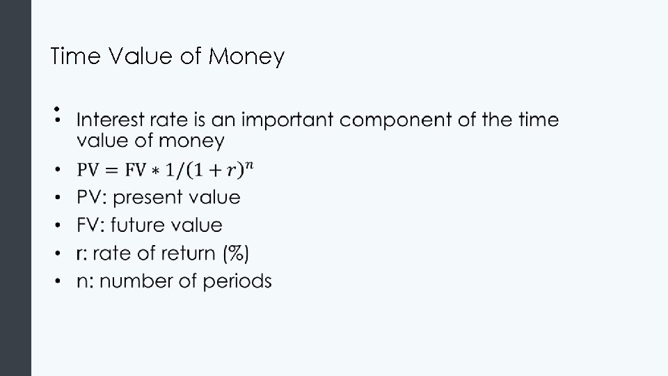 Time Value of Money • 