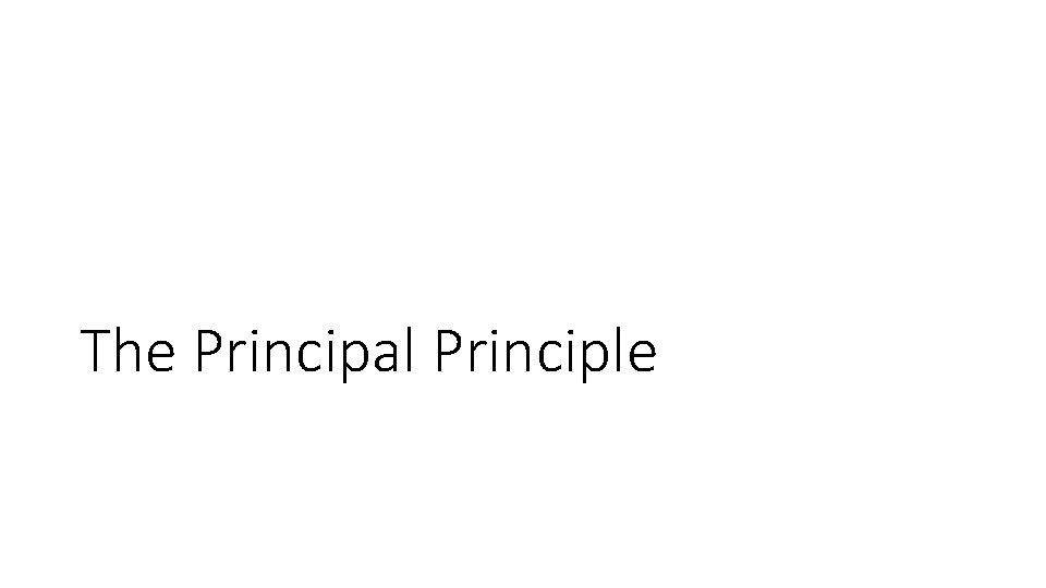 The Principal Principle 