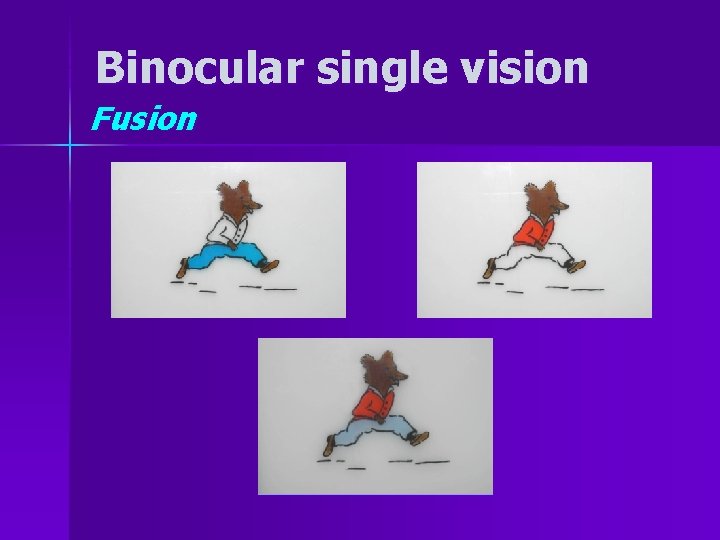 Binocular single vision Fusion 