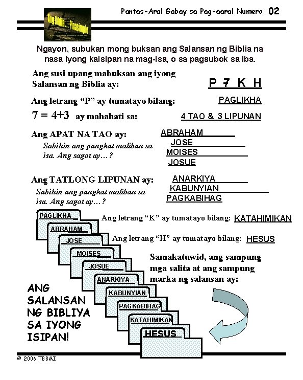 Pantas-Aral Gabay sa Pag-aaral Numero 02 Ngayon, subukan mong buksan ang Salansan ng Biblia