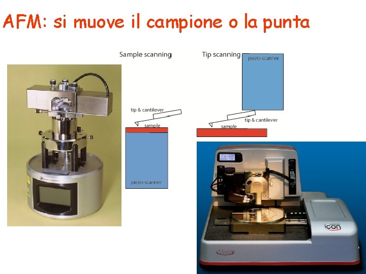 AFM: si muove il campione o la punta 