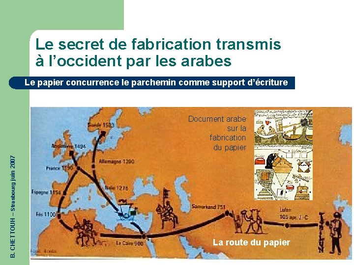 Le secret de fabrication transmis à l’occident par les arabes Le papier concurrence le