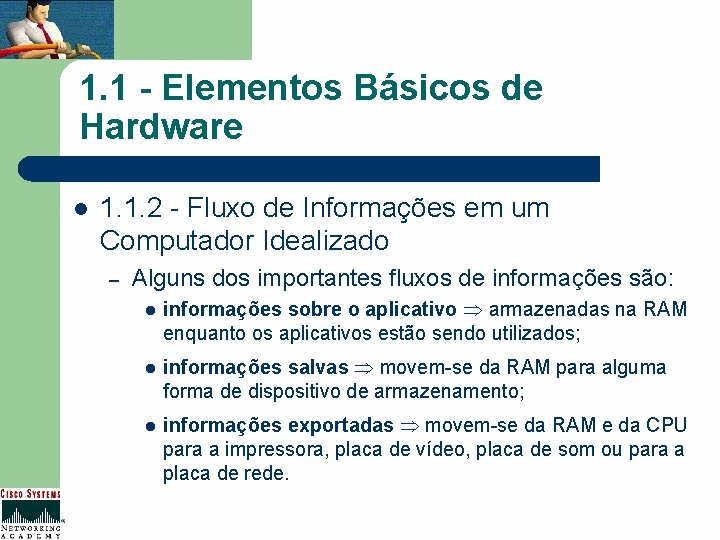 1. 1 - Elementos Básicos de Hardware l 1. 1. 2 - Fluxo de