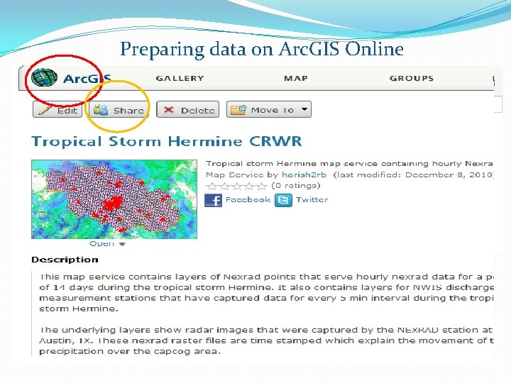 Preparing data on Arc. GIS Online 