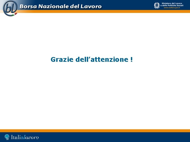 Grazie dell’attenzione ! 