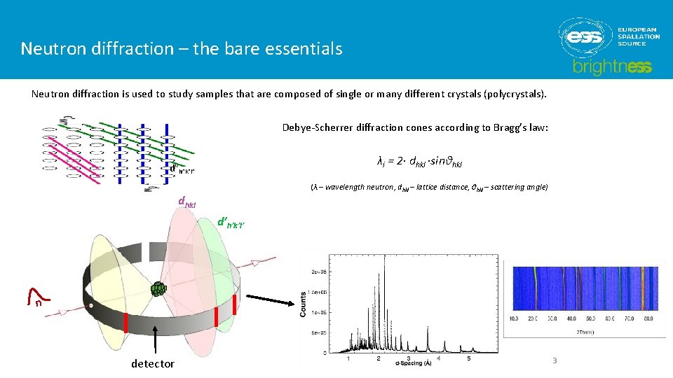 Neutron diffraction – the bare essentials Neutron diffraction is used to study samples that