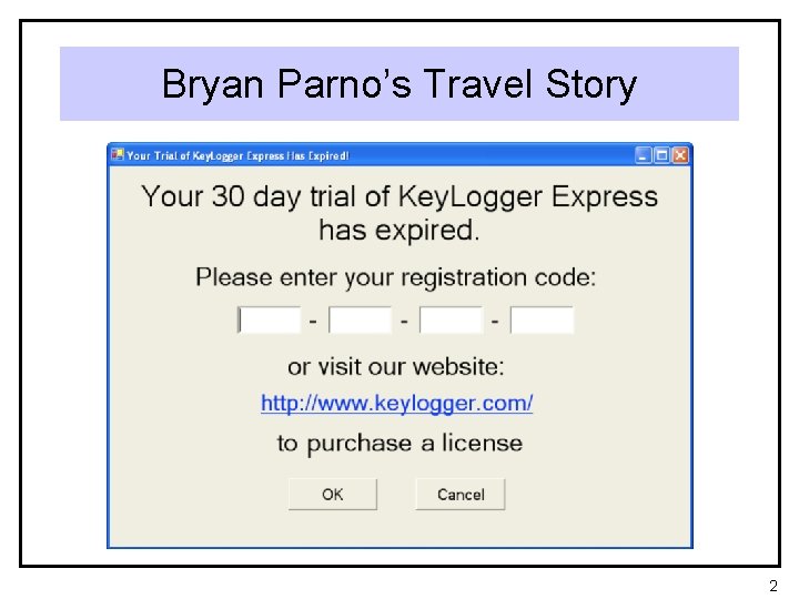 Bryan Parno’s Travel Story 2 