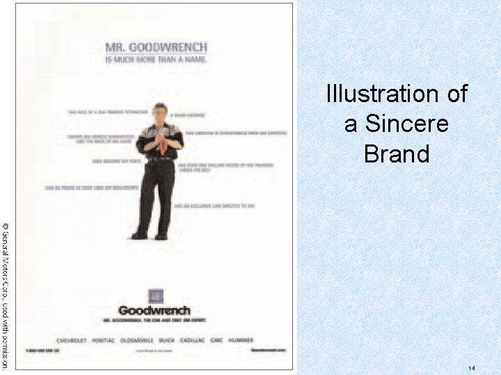 Illustration of a Sincere Brand 14 