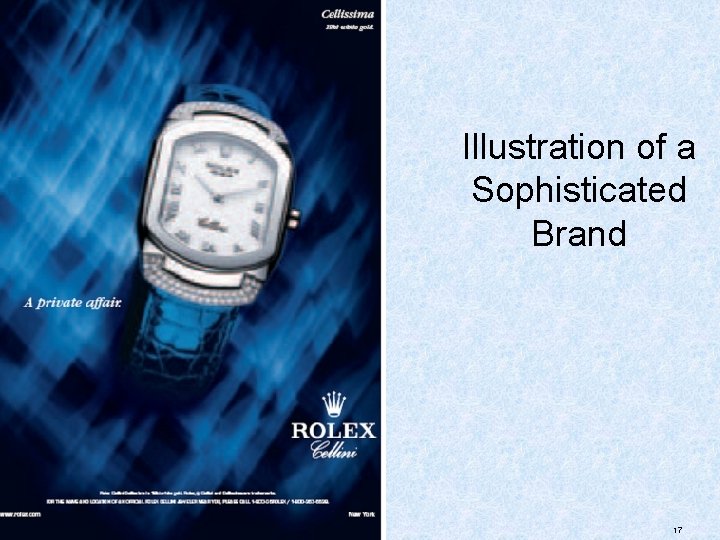 Illustration of a Sophisticated Brand 17 