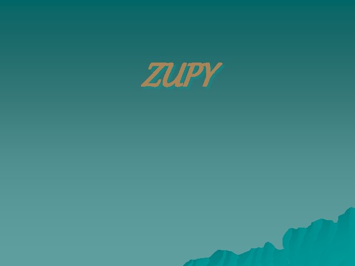 ZUPY 
