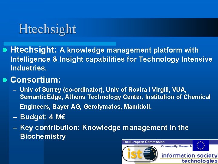 Htechsight l Htechsight: A knowledge management platform with Intelligence & Insight capabilities for Technology
