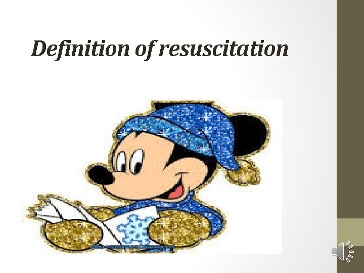 Definition of resuscitation 
