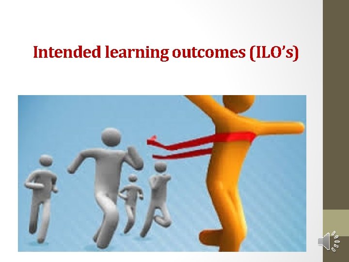 Intended learning outcomes (ILO’s) 