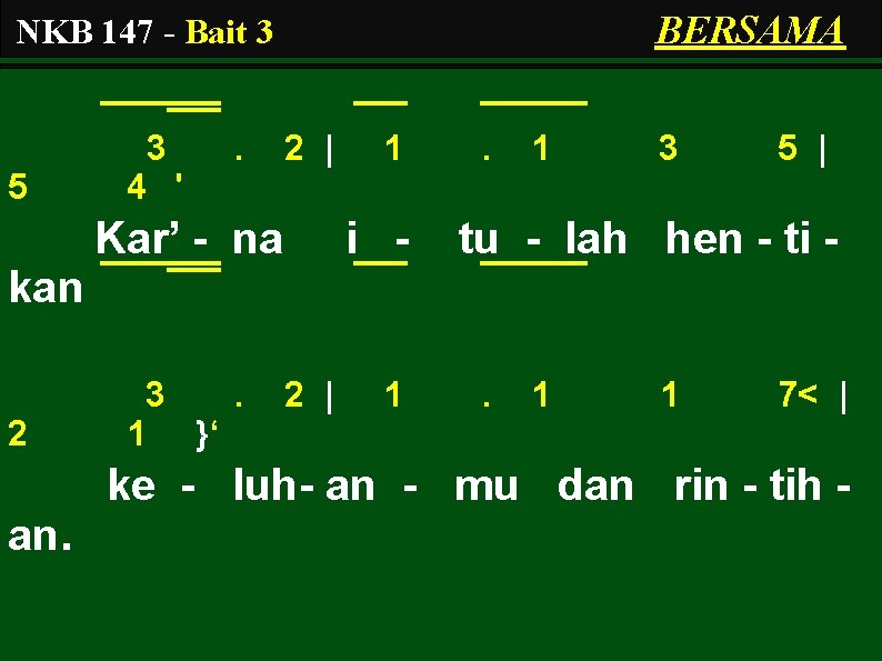 BERSAMA NKB 147 - Bait 3 3 5 . 2 | 1 . 1