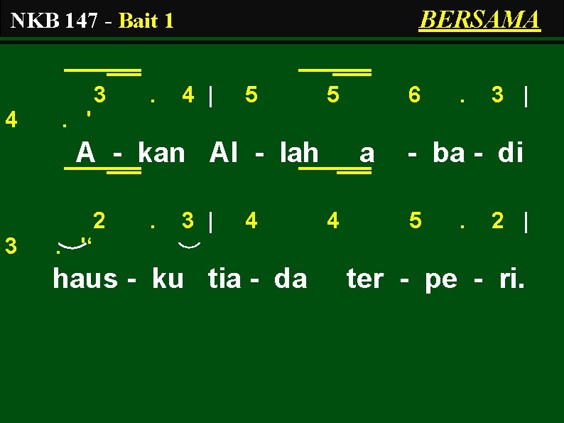 BERSAMA NKB 147 - Bait 1 3 4 . 4 | 5 5 .