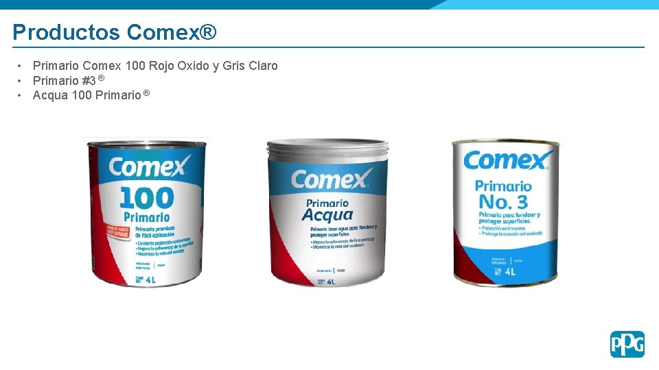 Productos Comex® • Primario Comex 100 Rojo Oxido y Gris Claro • Primario #3