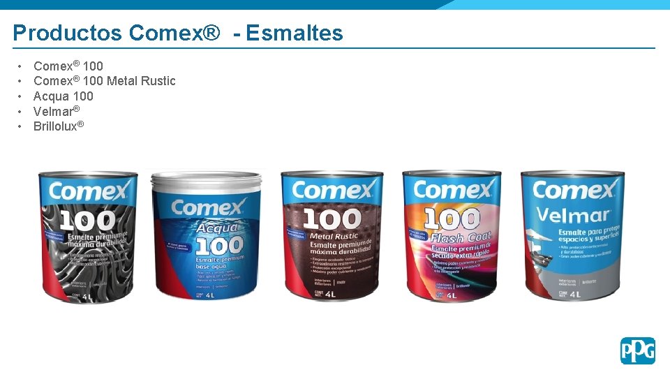 Productos Comex® - Esmaltes • • • Comex® 100 Metal Rustic Acqua 100 Velmar®