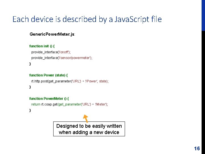 Each device is described by a Java. Script file Generic. Power. Meter. js: function