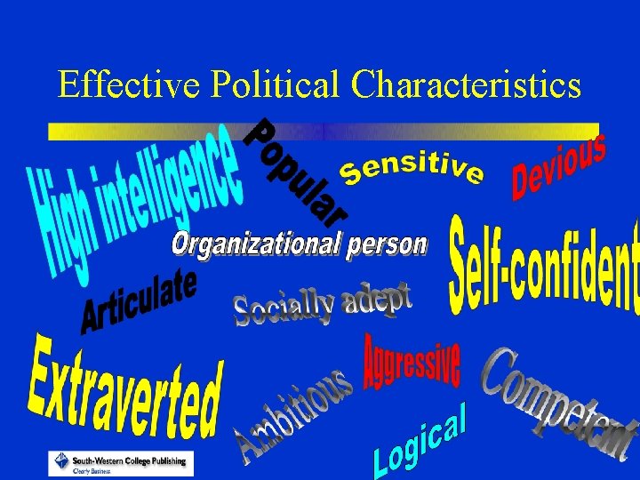 Effective Political Characteristics 