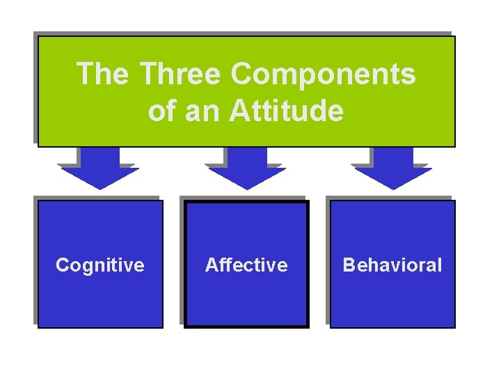 The Three Components of an Attitude Cognitive Affective Behavioral 