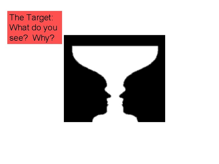 The Target: What do you see? Why? 