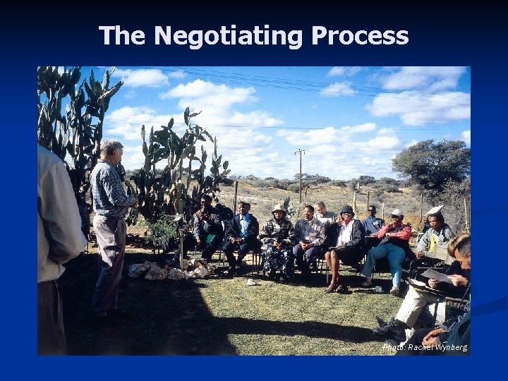 The Negotiating Process Photo: Rachel Wynberg 