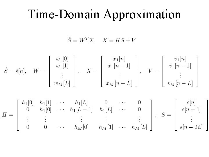 Time-Domain Approximation 