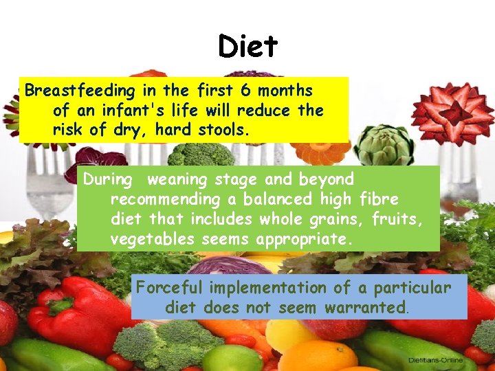 Diet Breastfeeding in the first 6 months of an infant's life will reduce the