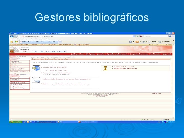 Gestores bibliográficos 