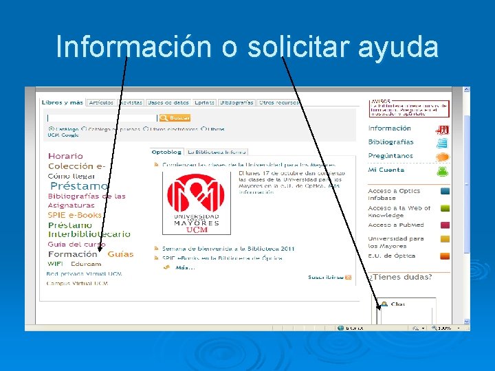 Información o solicitar ayuda 