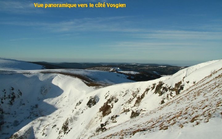 Vue panoramique vers le côté Vosgien 