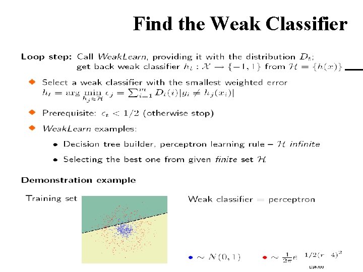 Find the Weak Classifier 27 Carla P. Gomes CS 4700 