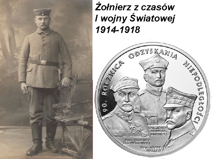 Żołnierz z czasów I wojny Światowej 1914 -1918 