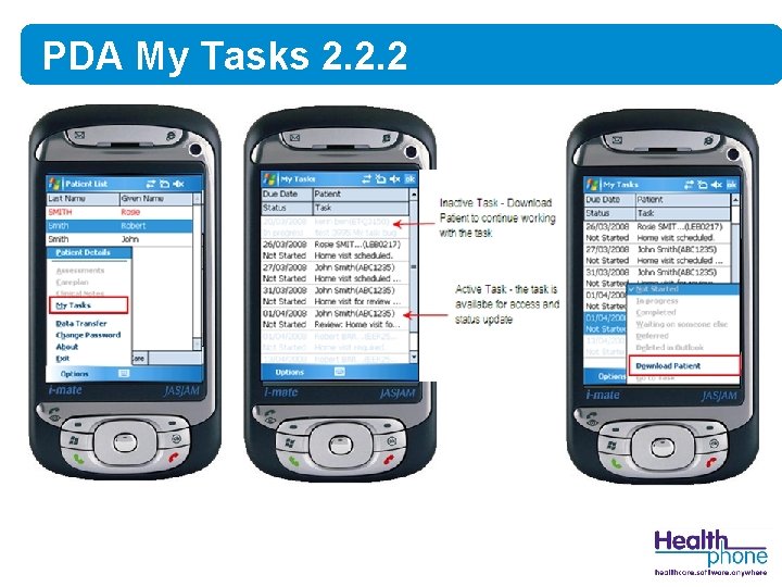 PDA My Tasks 2. 2. 2 