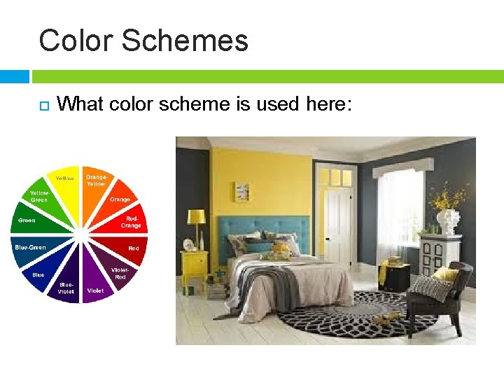 Color Schemes What color scheme is used here: 