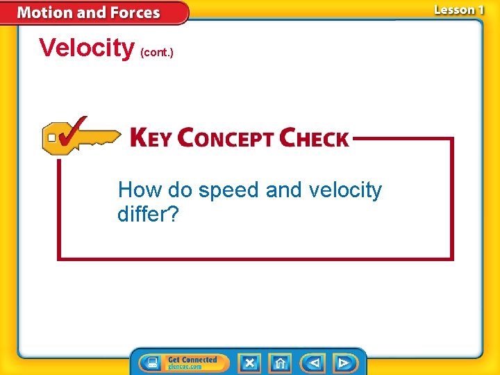 Velocity (cont. ) How do speed and velocity differ? 