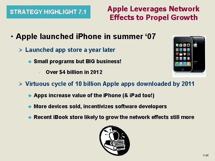 STRATEGY HIGHLIGHT 7. 1 Apple Leverages Network Effects to Propel Growth • Apple launched