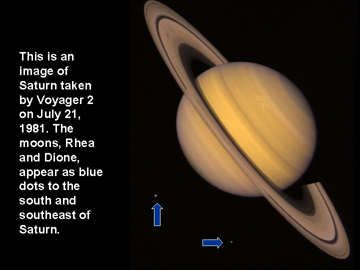 This is an image of Saturn taken by Voyager 2 on July 21, 1981.
