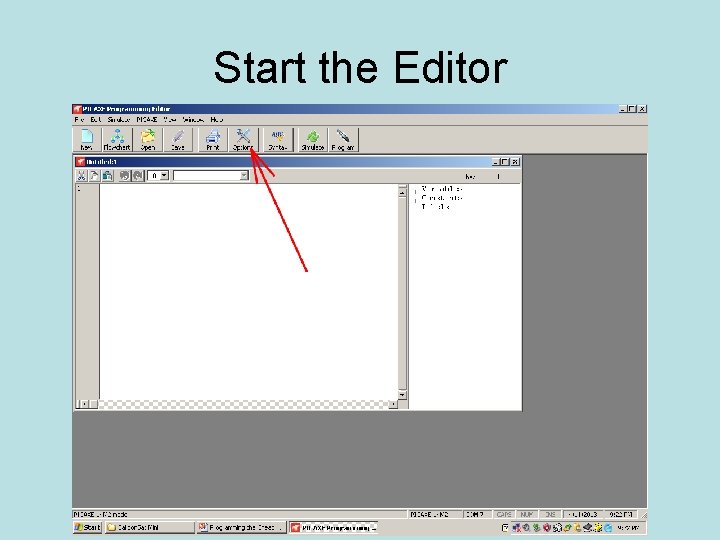 Start the Editor 