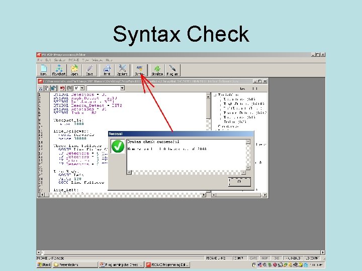 Syntax Check 