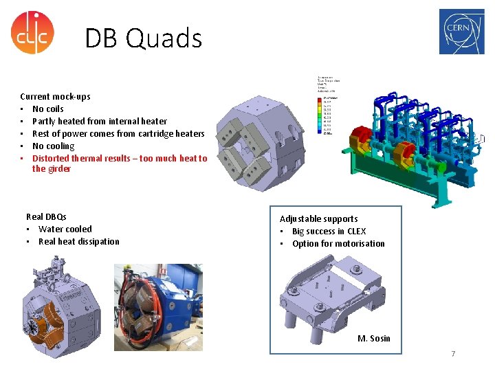 DB Quads Current mock-ups • No coils • Partly heated from internal heater •