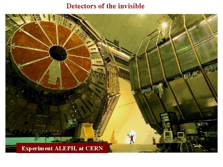 Detectors of the invisible Experiment ALEPH, at CERN 