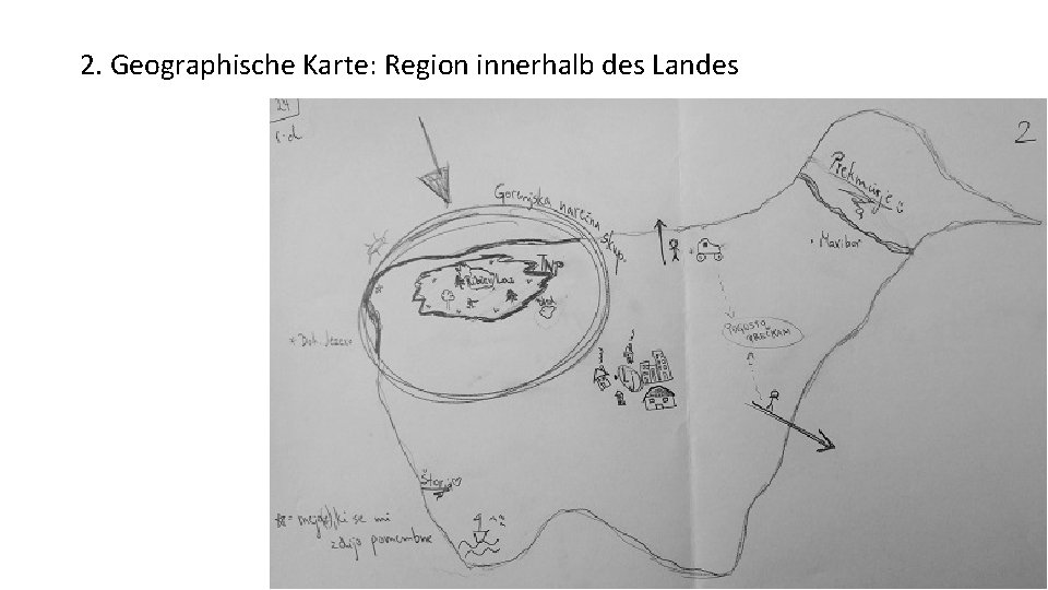 2. Geographische Karte: Region innerhalb des Landes 