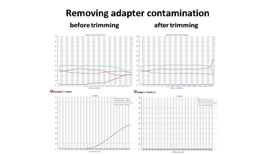 Removing adapter contamination 