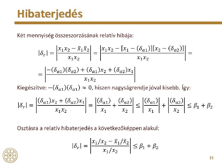 Hibaterjedés 15 