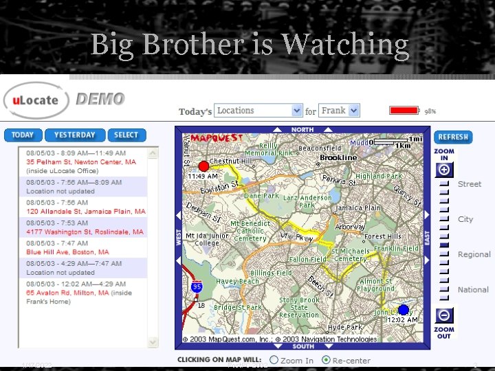 Big Brother is Watching 1/17/2022 Post. PC 2002 3 