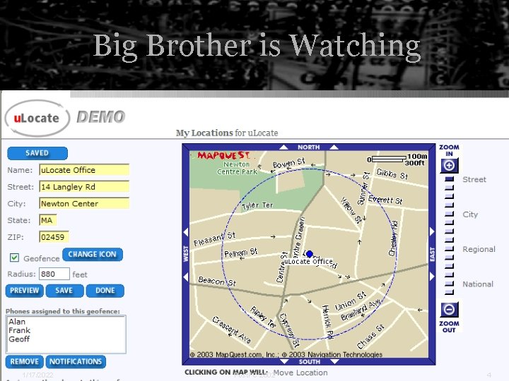 Big Brother is Watching 1/17/2022 Post. PC 2002 4 