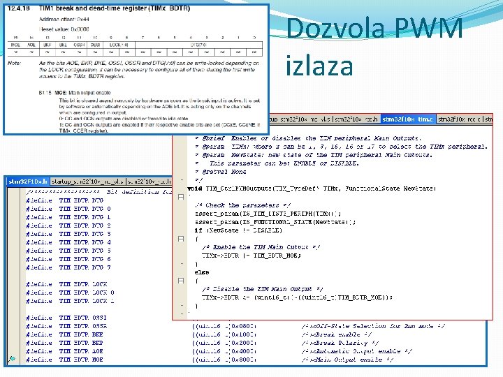 Dozvola PWM izlaza 