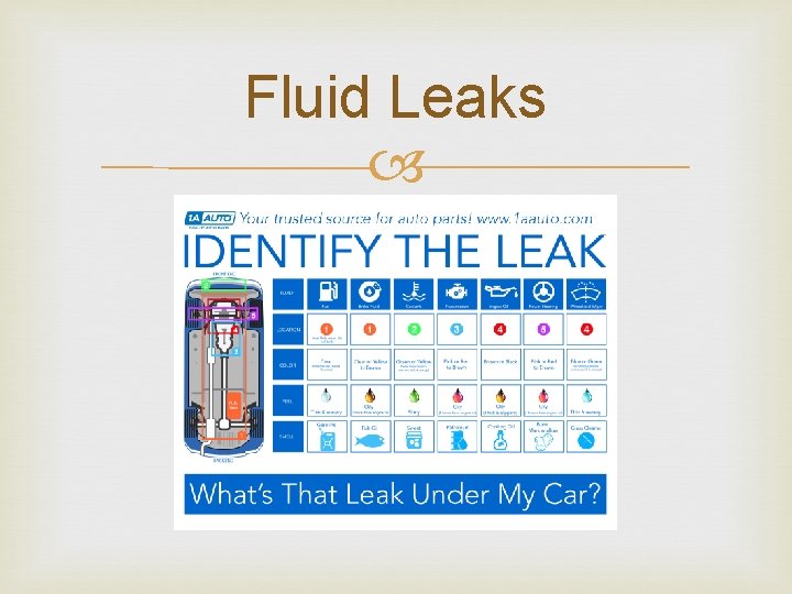 Fluid Leaks 